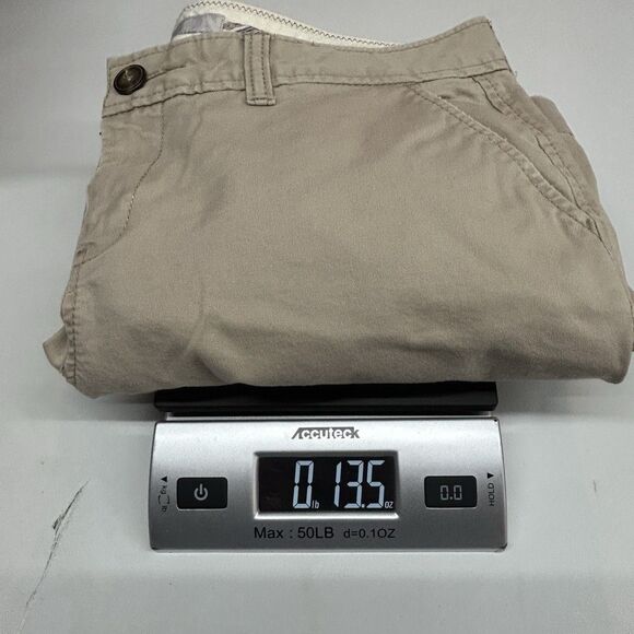 Vintage Y2K Old Navy Pants Womens 6 Beige Khaki Cargo Bootcut Casual Work - Picture 12 of 12